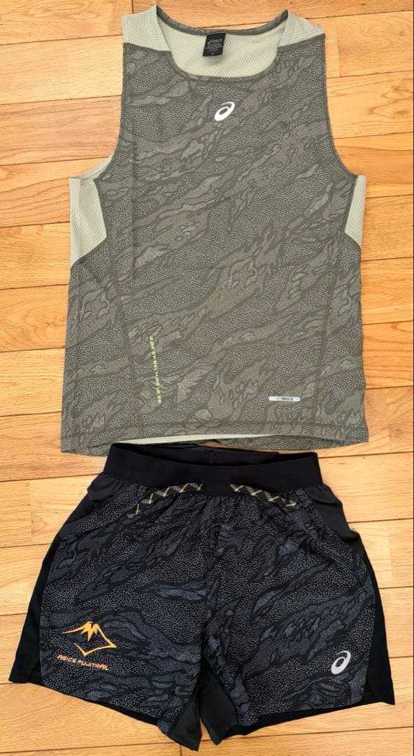 【即日発送】asics シングレット、ショーツセット