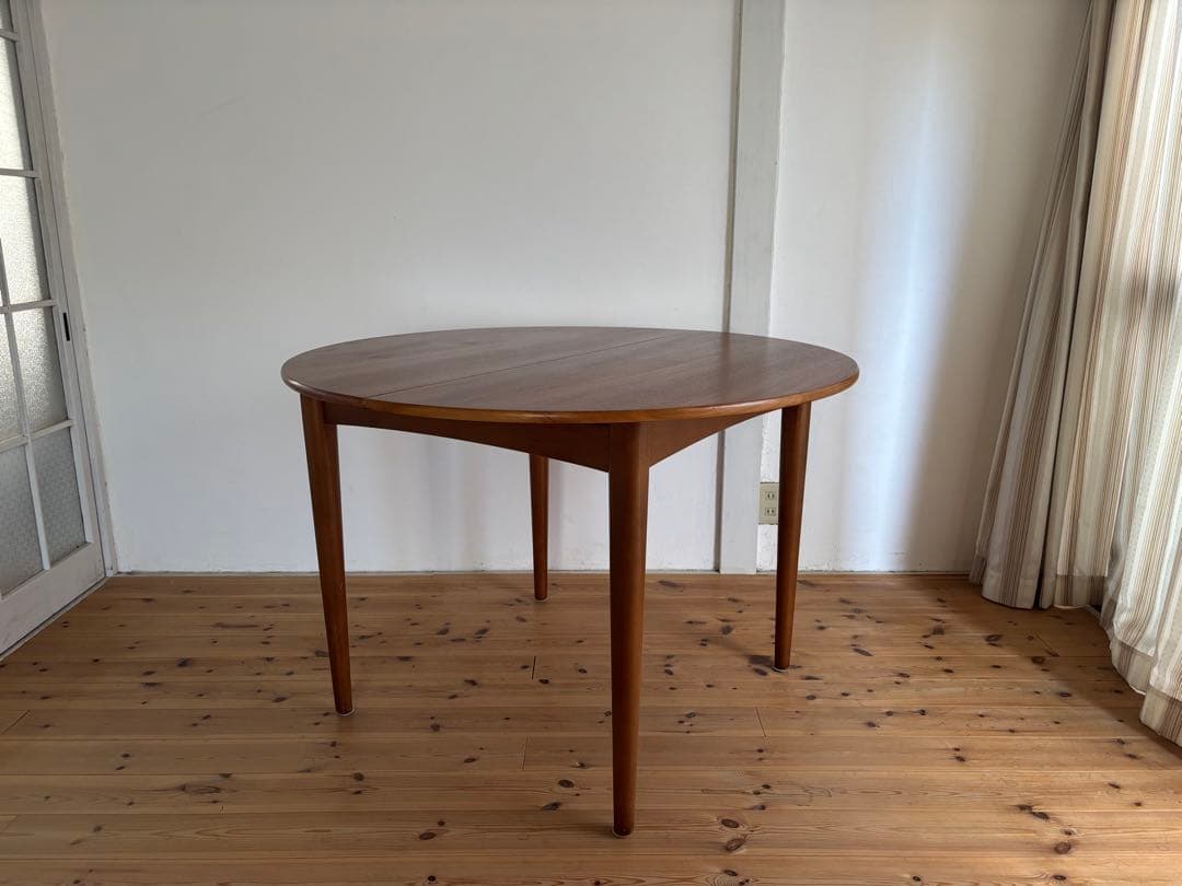 Jentique/ジェンティーク ラウンドエクステンションテーブル