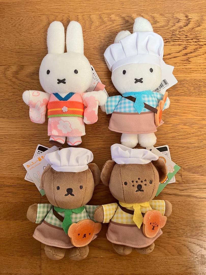 ミッフィー 京都 桜きっちん ぬいぐるみ ボリス　バーバラ　ダーン　マスコット