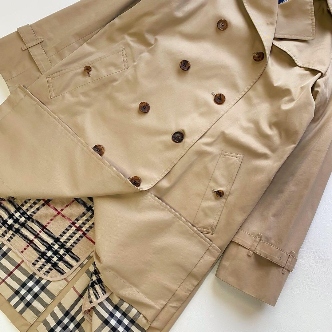 美品 バーバリーロンドン トレンチコート ライナー ハニー ノバチェック