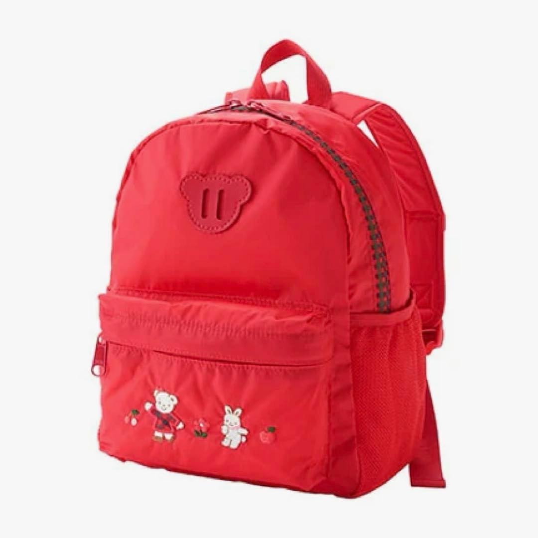 現行品　新品 familiar リュック S ファミリア リュックサック 赤