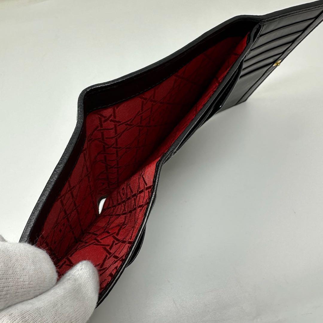 【美品】 DIOR ディオール レディディオール レザー 折り財布 w4