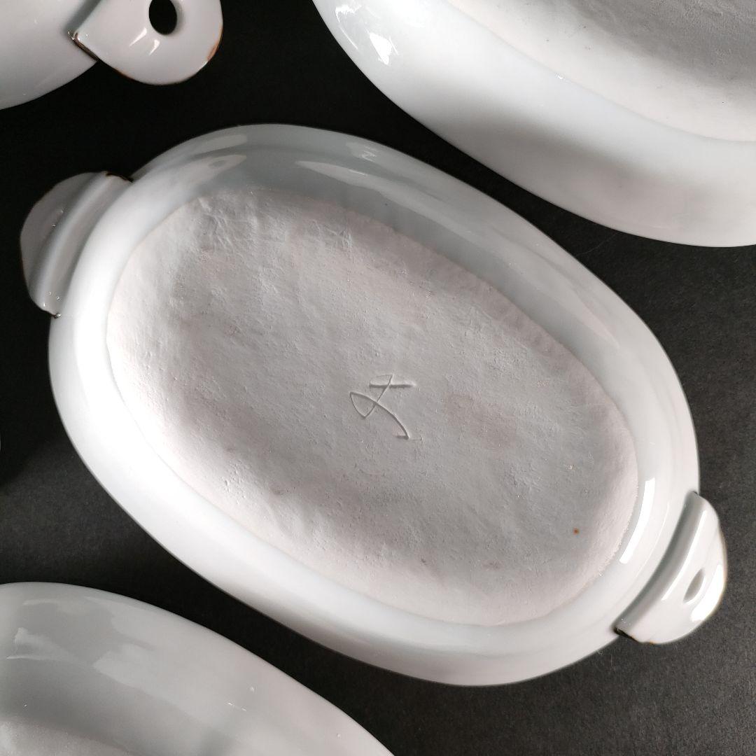 B-1-5/幸兵衛窯/色絵 長丸皿/6客/共箱