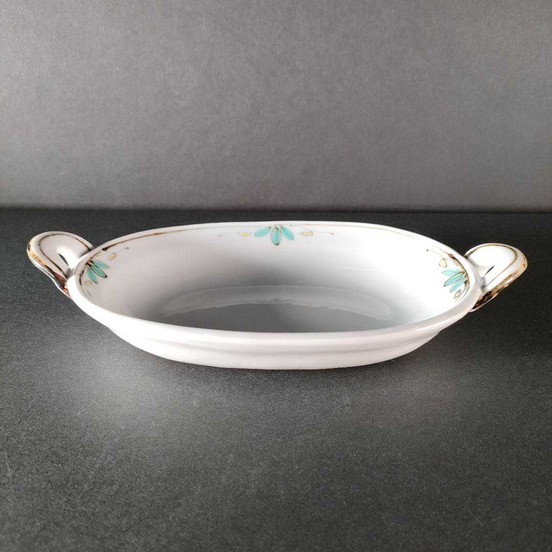 B-1-5/幸兵衛窯/色絵 長丸皿/6客/共箱