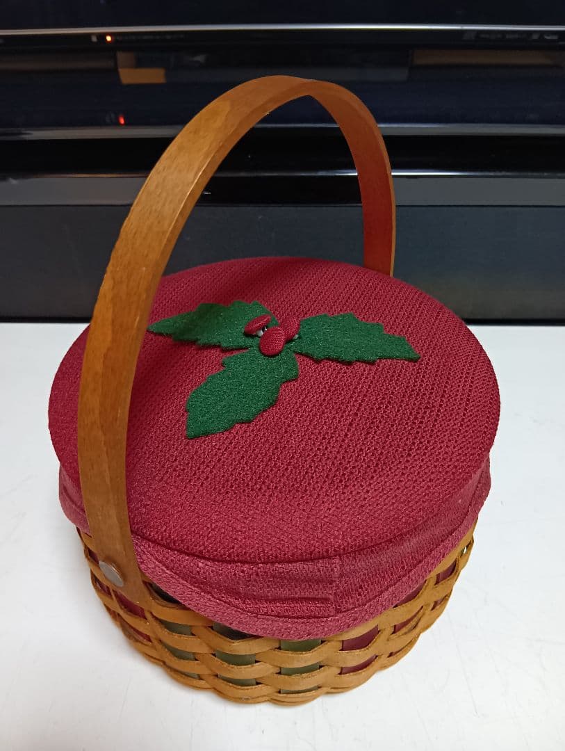 ロンガバーガーバスケット　クリスマスバスケット　アンティーク　かご