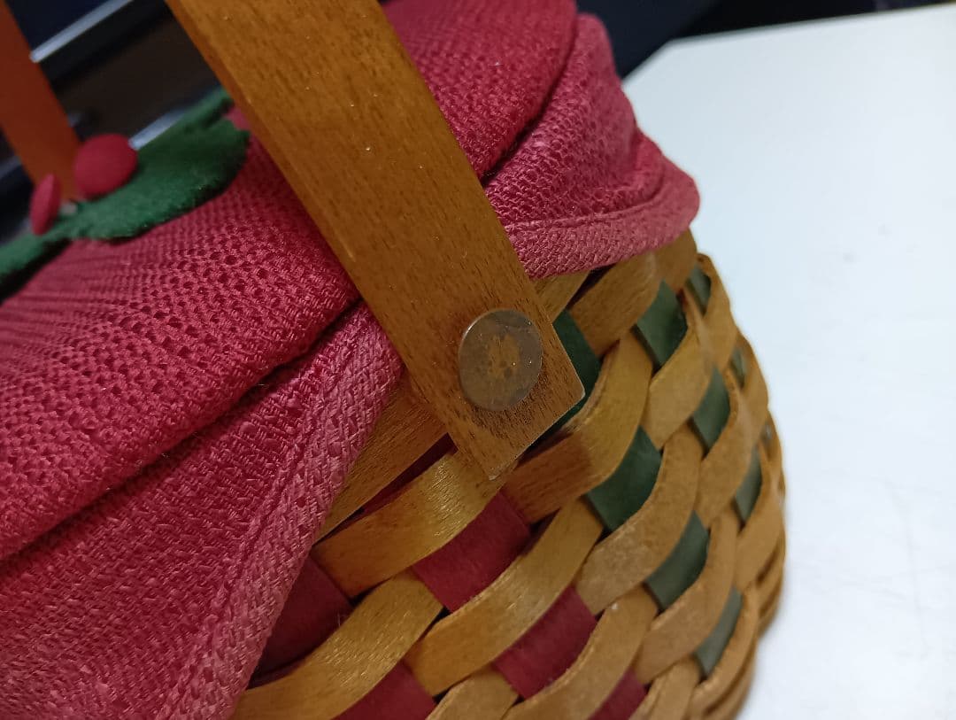 ロンガバーガーバスケット　クリスマスバスケット　アンティーク　かご