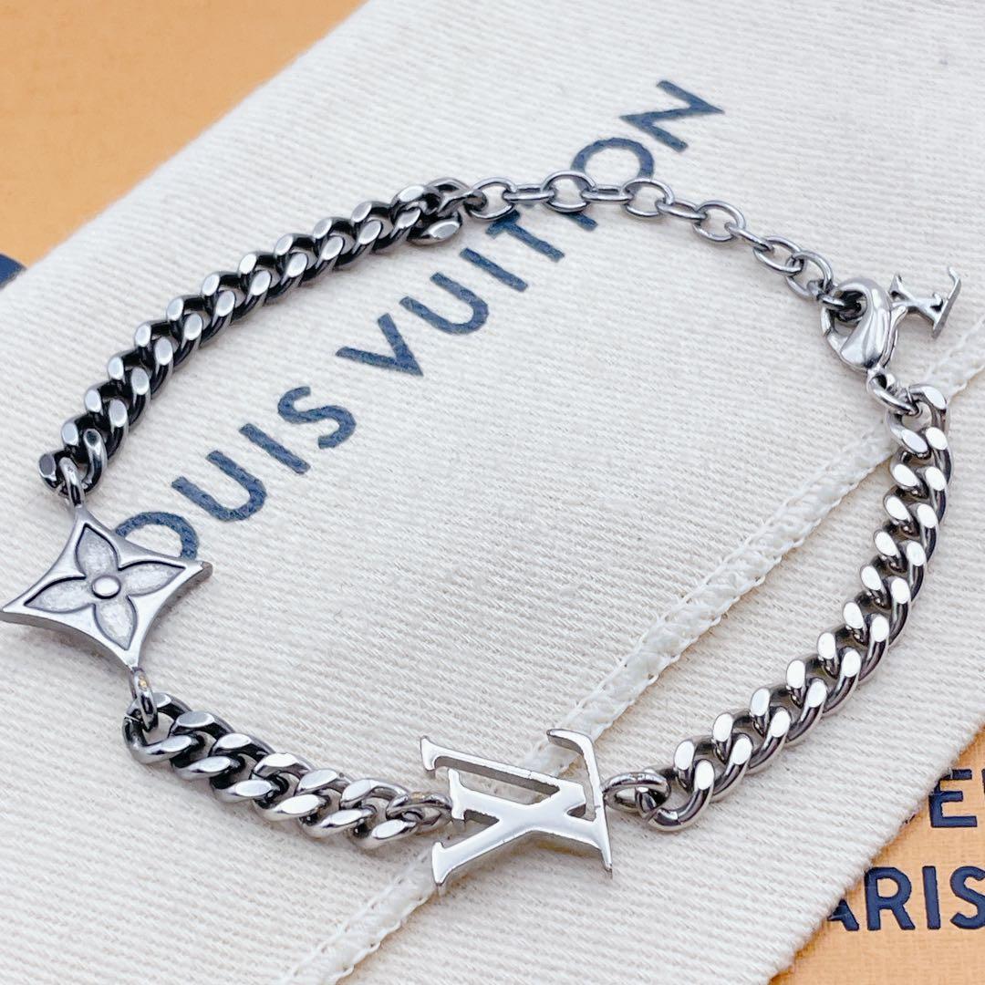 LOUIS VUITTON ブレスレット　インスティンクト　モノグラム　ブラック