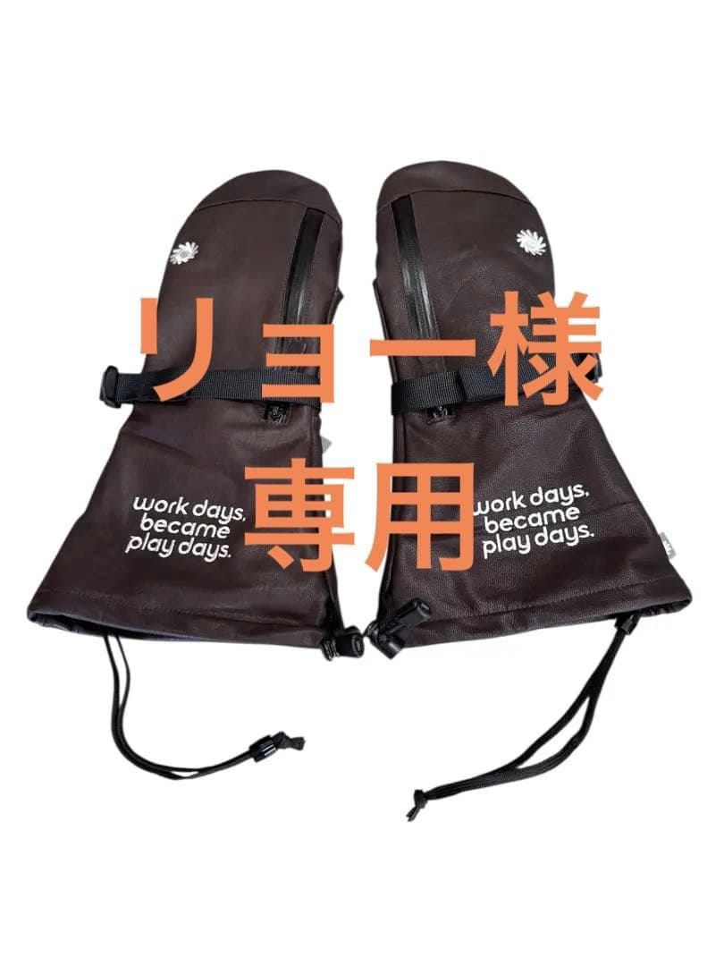 PO1プレイデザインOVER LEATHERスノーボード グローブ レザー