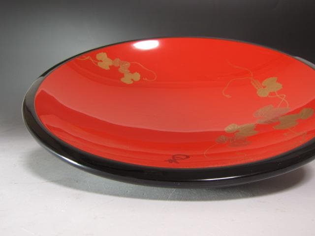 ★　中村宗哲　蔦蒔絵菓子器　裏千家　十四代　淡々斎の花押がございます★x572