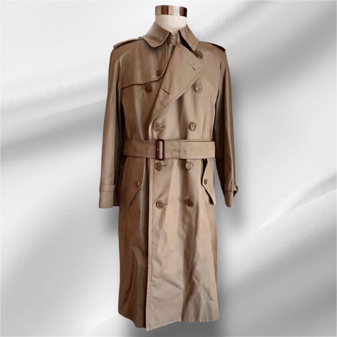 【美品】バーバリー トレンチコート ベージュ 170 ビンテージ ノバチェック