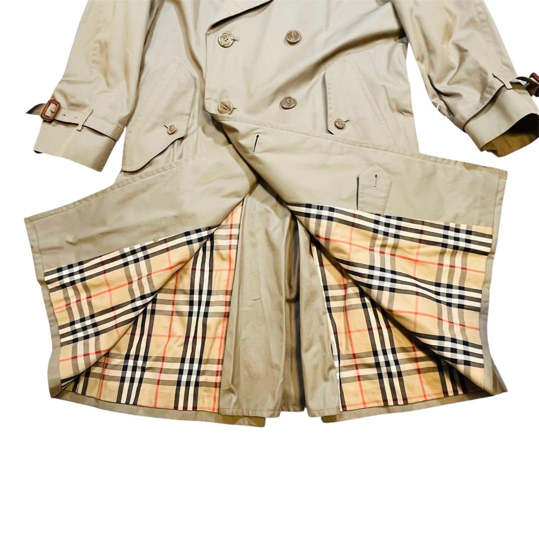 【美品】バーバリー トレンチコート ベージュ 170 ビンテージ ノバチェック