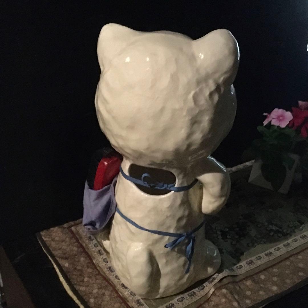 猫　陶器製　置物　インテリア　Kotobuki