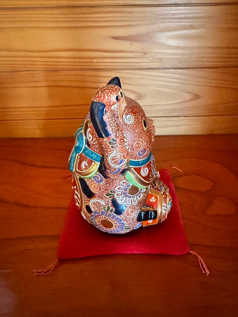 九谷焼 6号招き猫盛 招き猫の置物