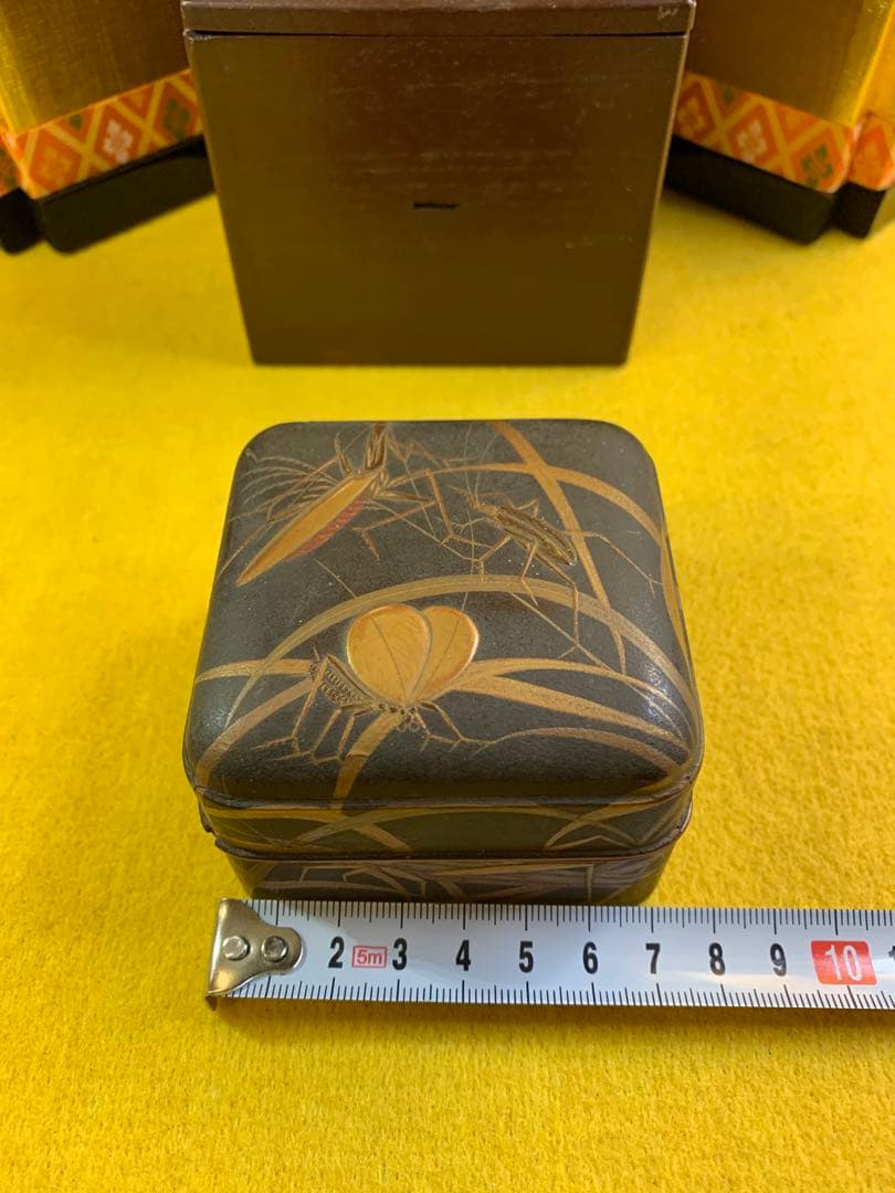 古民家 明治 江戸時代 時代 螺鈿細工 研出し 蒔絵 時代物漆器 古美術 木箱入