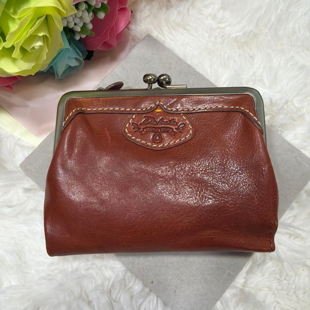 希少 レア DAKOTA ダコタ ハーヴェスト がま口 財布 本革 レザー