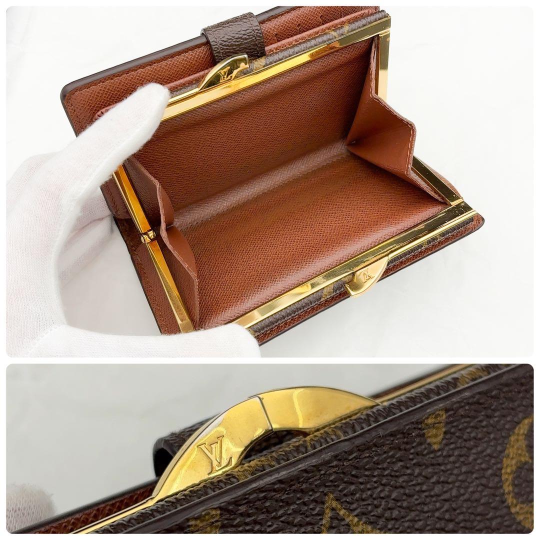 新型★超美品★ルイヴィトン ヴィエノワ モノグラム 二つ折り財布 がま口財布