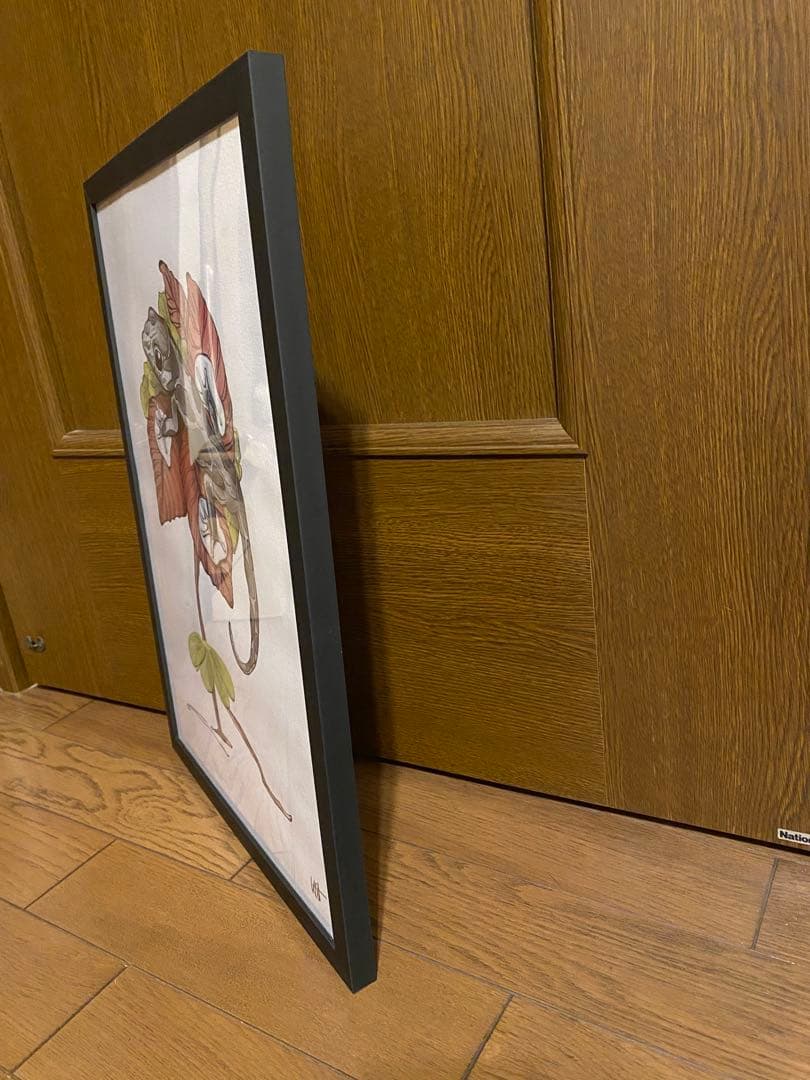 「The Lizard’s Waltz｜トカゲと植物｜A3 額装アートプリント」