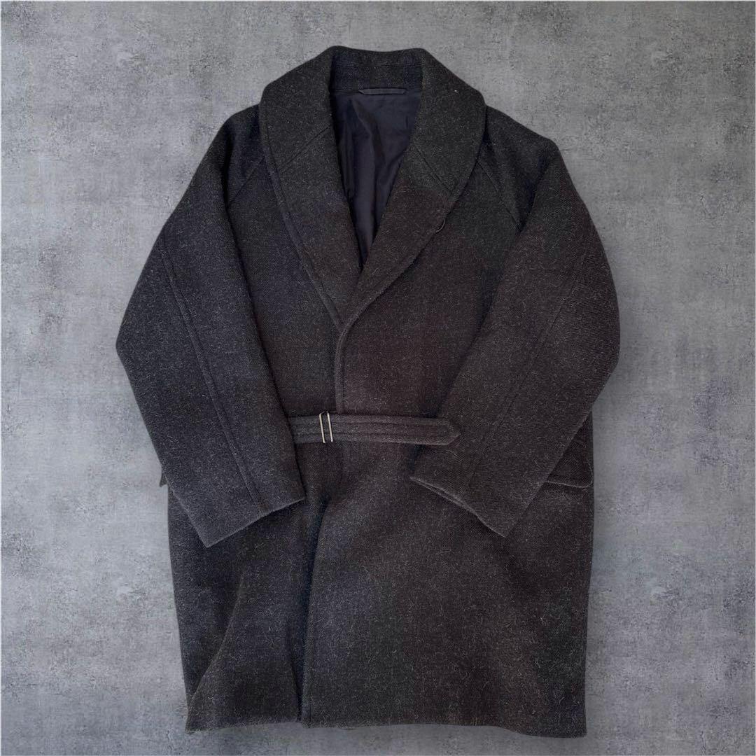 COMOLI コモリ 18AW ウール ショールカラーコート サイズ2