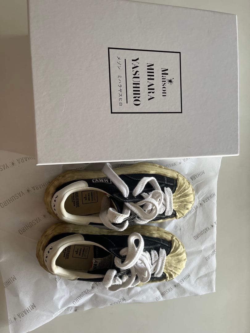 Maison Mihara Yasuhiro スニーカー ブラック/ホワイト