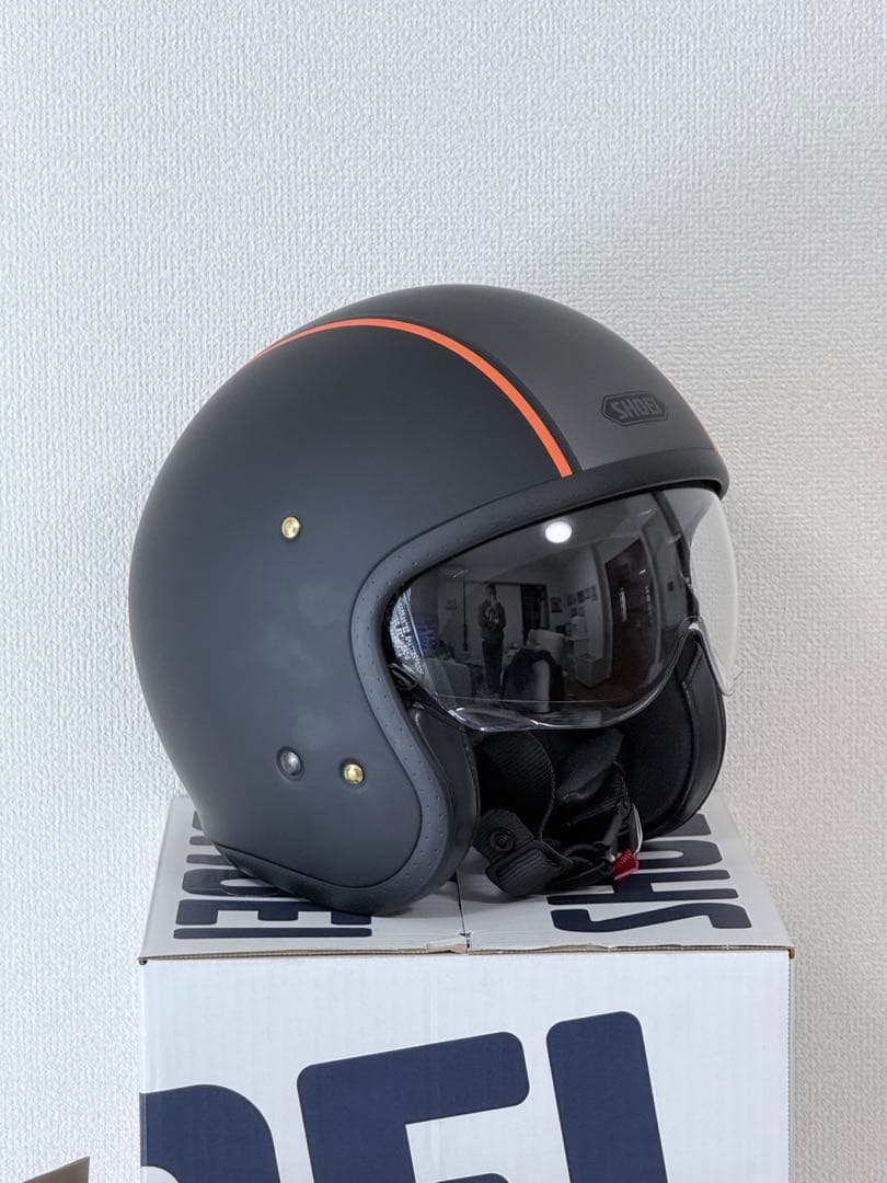 SHOEI J•O キャブレター マットブラック／オレンジ Sサイズ