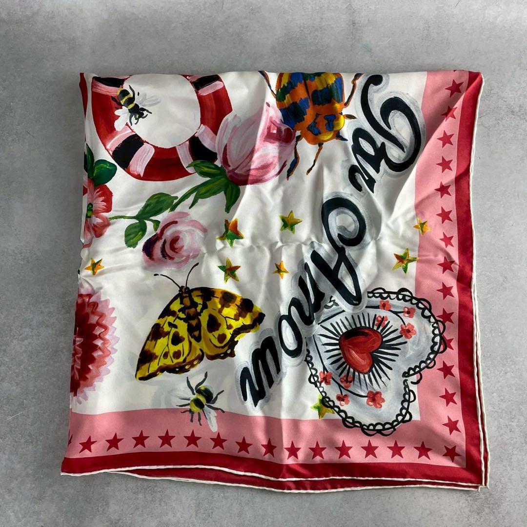 【美品✨希少】グッチ 大判シルクスカーフ スネーク フローラ バタフライ 鑑定済