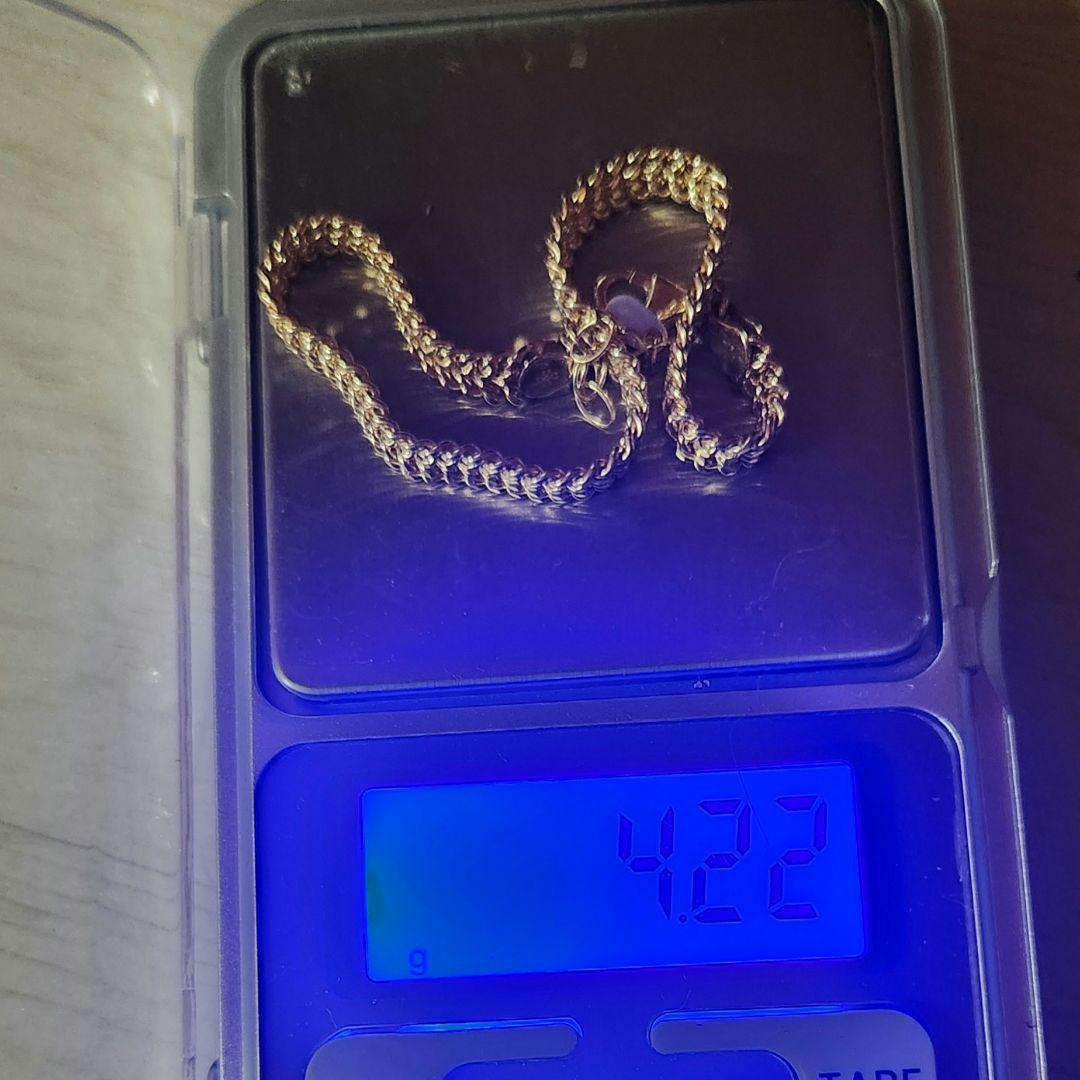 K18ハートビズブレスレット 16+3cm