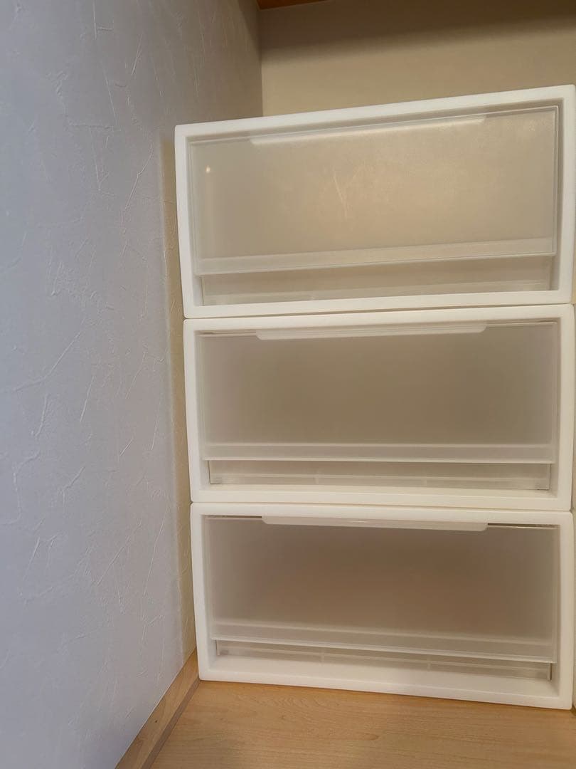 無印良品　6点セットクリアプラスチックストレージボックス