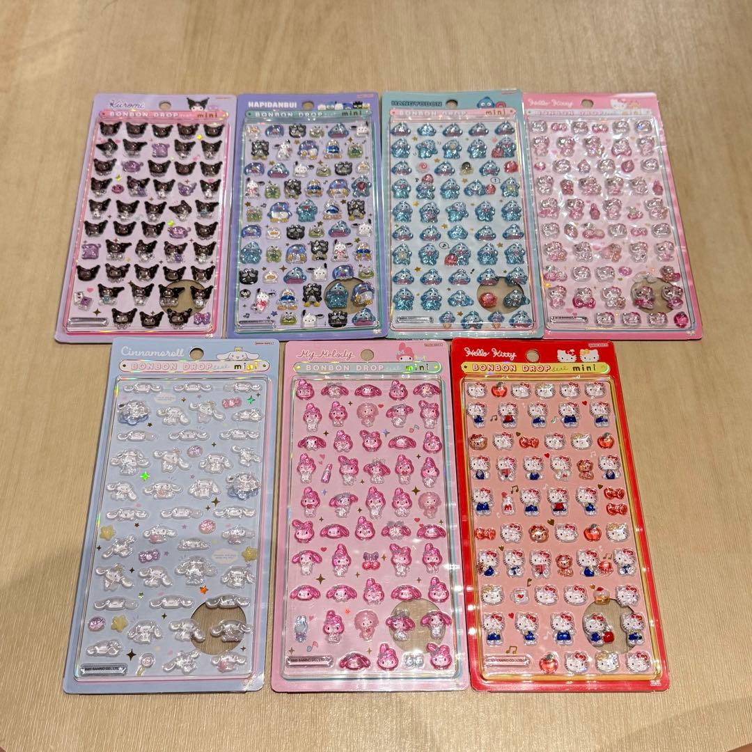 【最安値！】 サンリオ ボンボンドロップシールmini 7枚セット