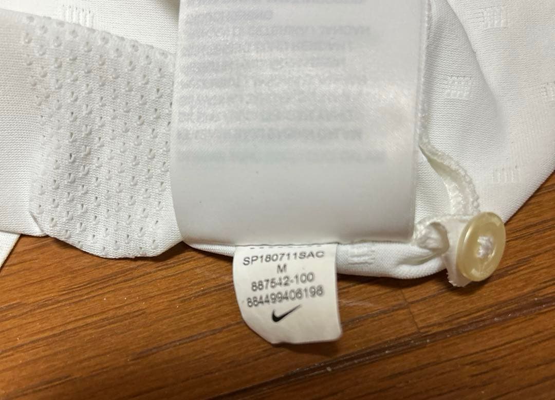 【廃番】フェデラーモデルナイキ　ヘンリーネックシャツ　RFシリーズ　Mサイズ