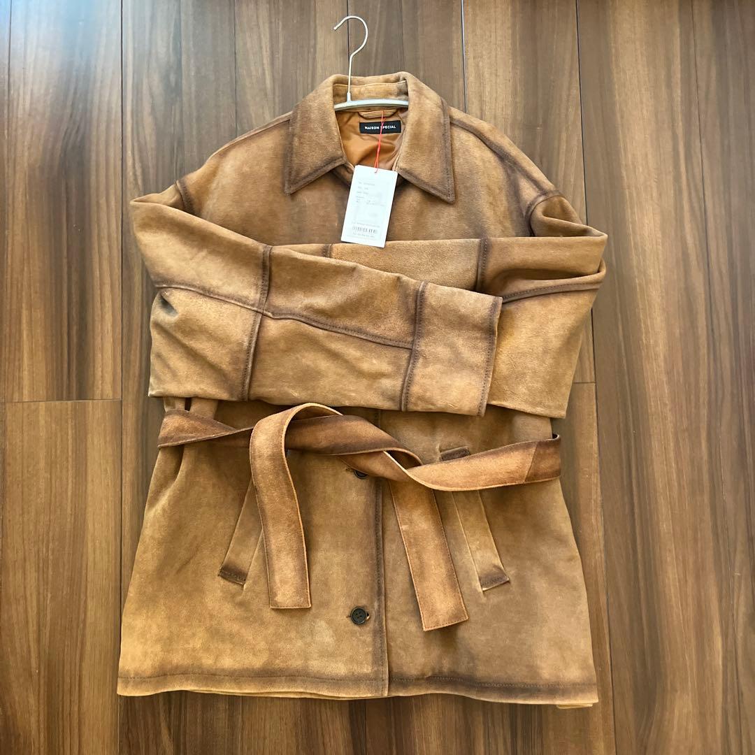 Real Suede Oversized Shirt スエードジャケット