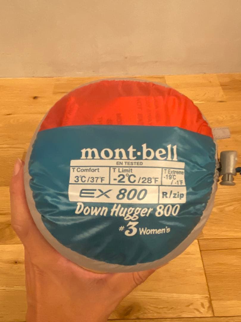 【未使用】モンベルDown Hugger 800 #3 女性用