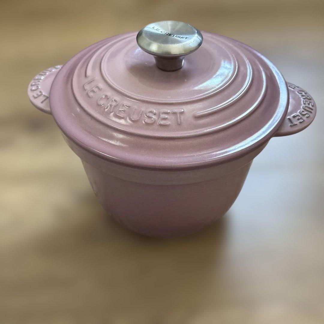 LE CREUSET 鋳鉄 両手鍋 ピンク