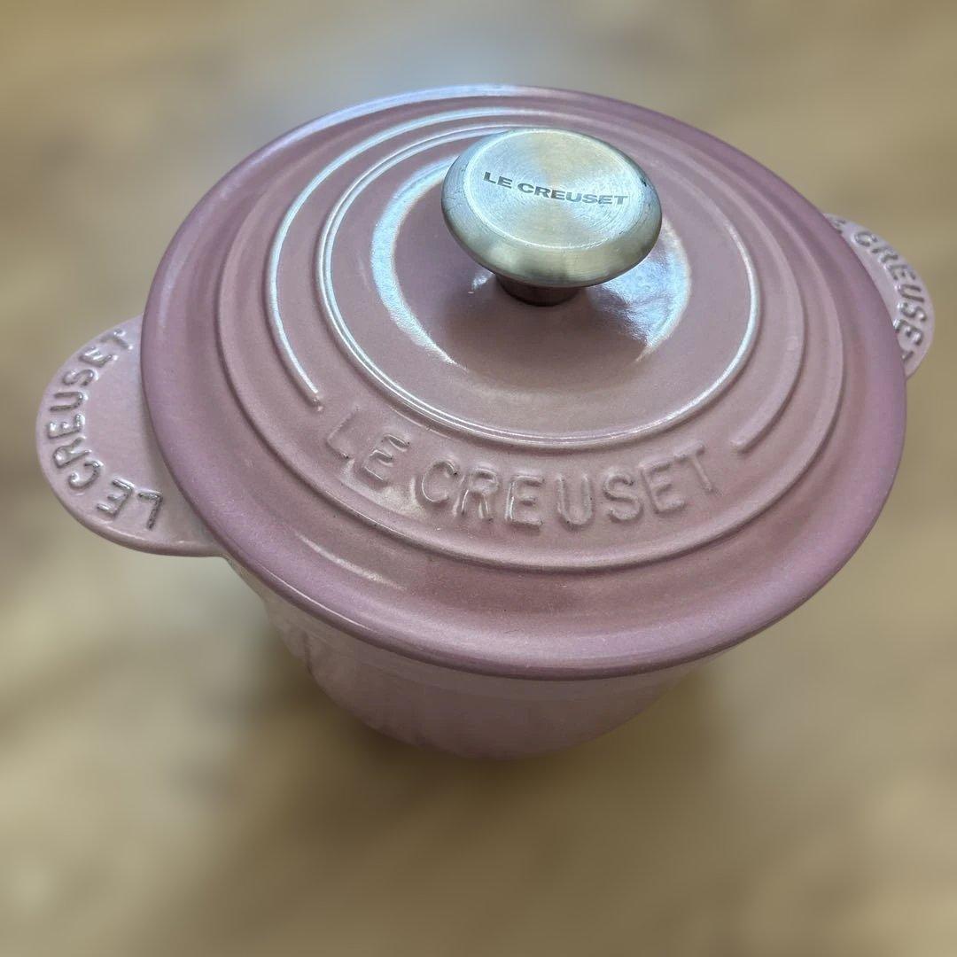 LE CREUSET 鋳鉄 両手鍋 ピンク