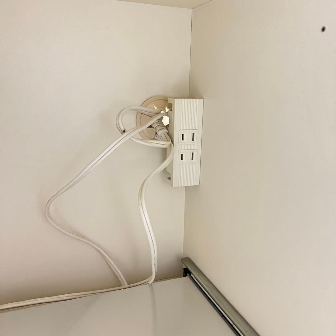 送料込み　パモウナ ホワイト　キッチンカウンター　食器棚