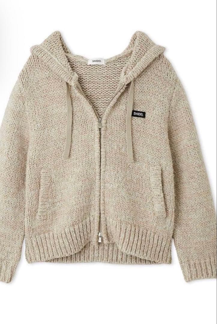 【新品未使用】スナイデル/ロービングニットフーディー/IVR(アイボリー)