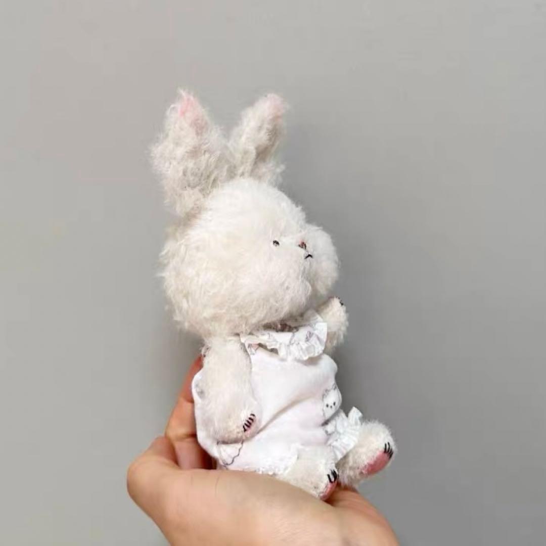 お饅頭顔のうさぎちゃん アーティストベア 海外作家様 テディバニー ハンドメイド