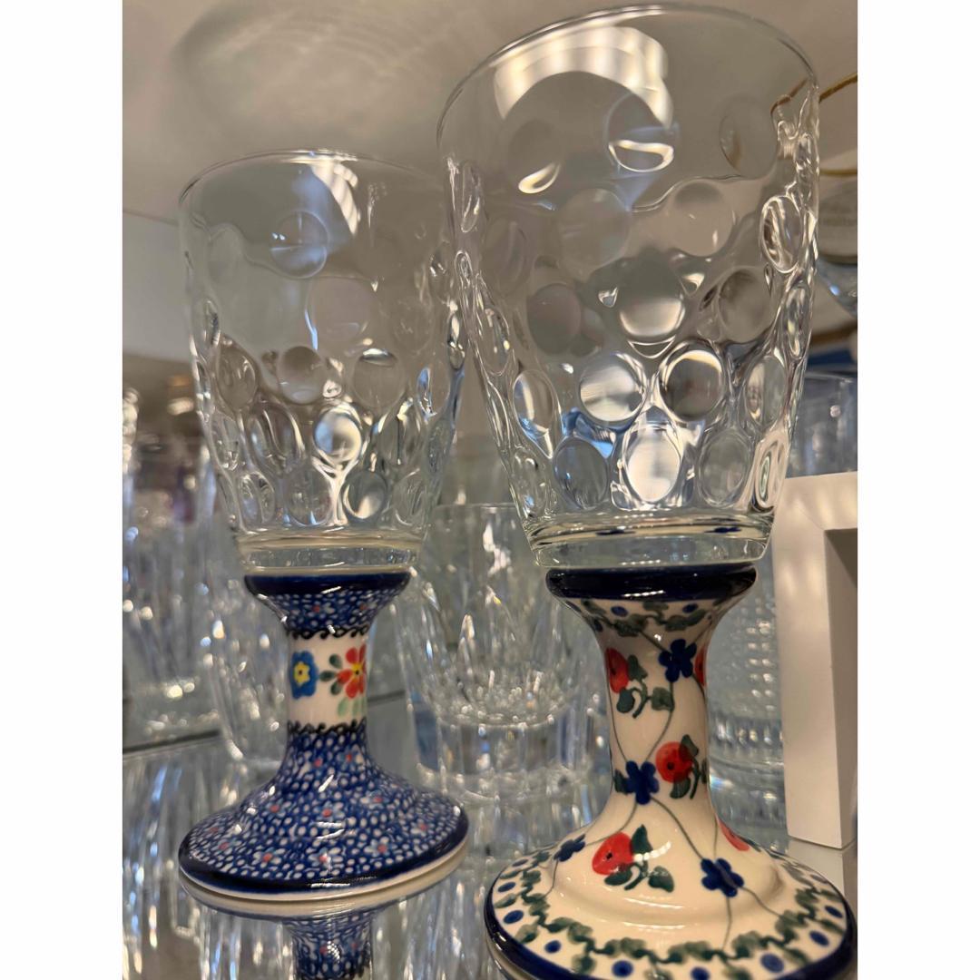 ポーランド食器 グラス 2点セット ワイン ビール ジュースポーリッシュポタリー