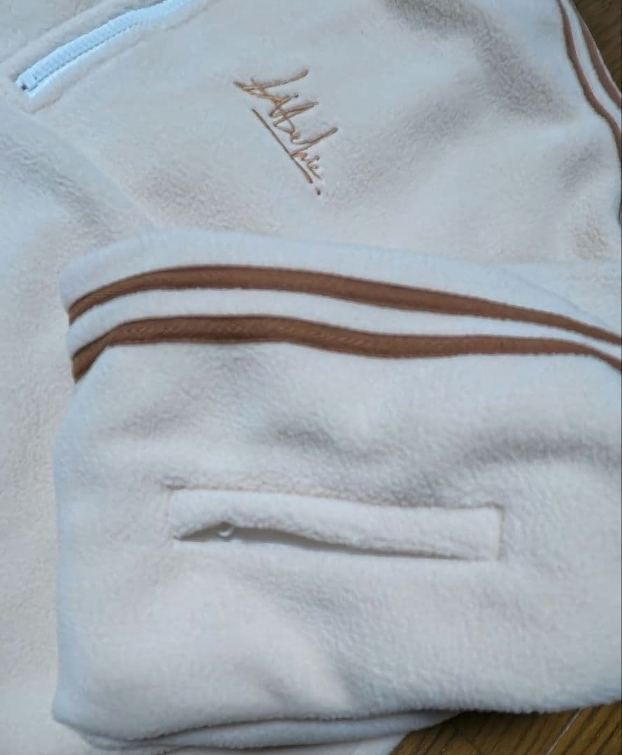 Libelice フリースハーフジップ XL ベージュ