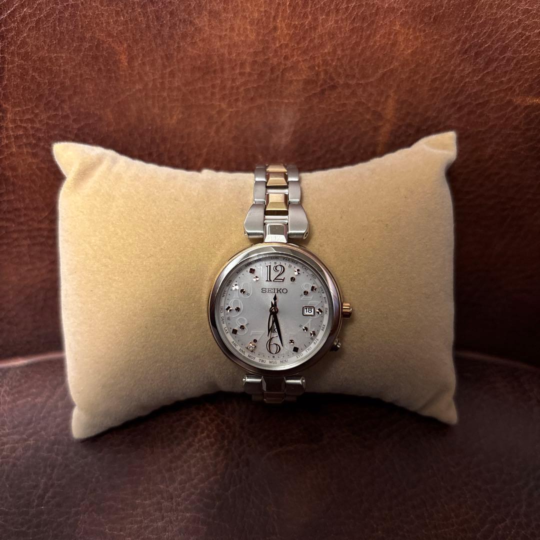 SEIKO セイコー ルキア ダイヤ 1粒 ソーラー電波 腕時計 綾瀬はるか