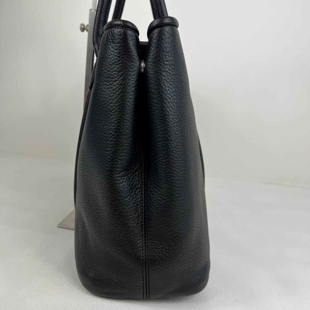 【TAKU様】バーニーズニューヨーク トートバッグ ビジネス ベンツ 本革 黒