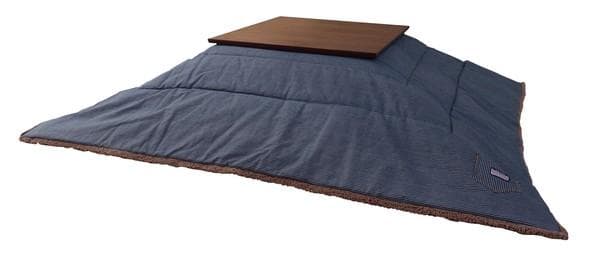 おしゃれ ふかふか かわいい 暖かい 正方形 こたつ布団 ストライプ