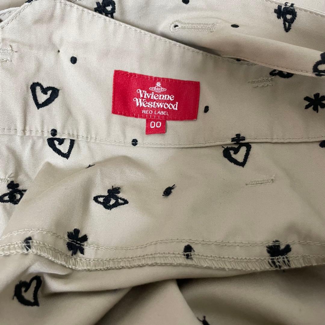 完売 オーブ刺繍 ヴィヴィアンウエストウッド サスペンダー パンツ 総柄