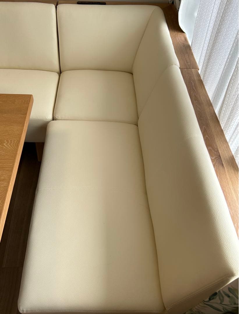 マロン⭐︎ソファダイニングテーブル　4点セットで12万円→11万円①テーブル