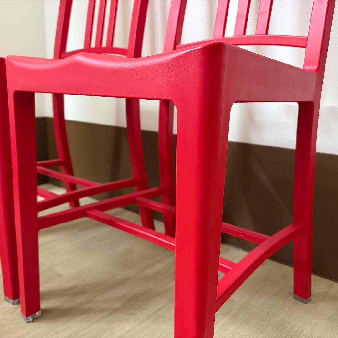 EMECO エメコ 111 ネイビーチェア 27万 コカコーラ レッド 2脚