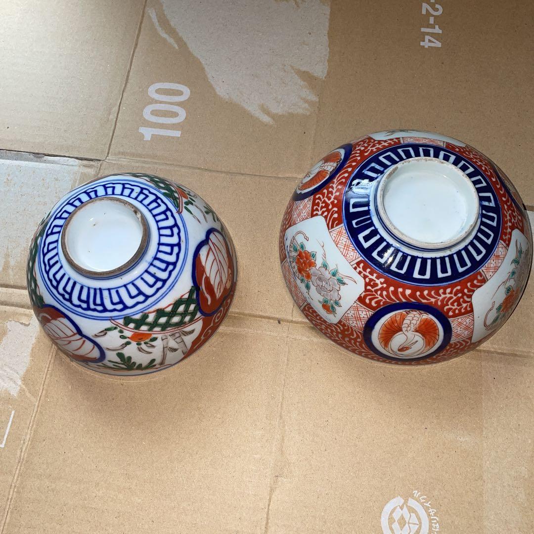 古伊万里　鉢　２つ　丼　錦