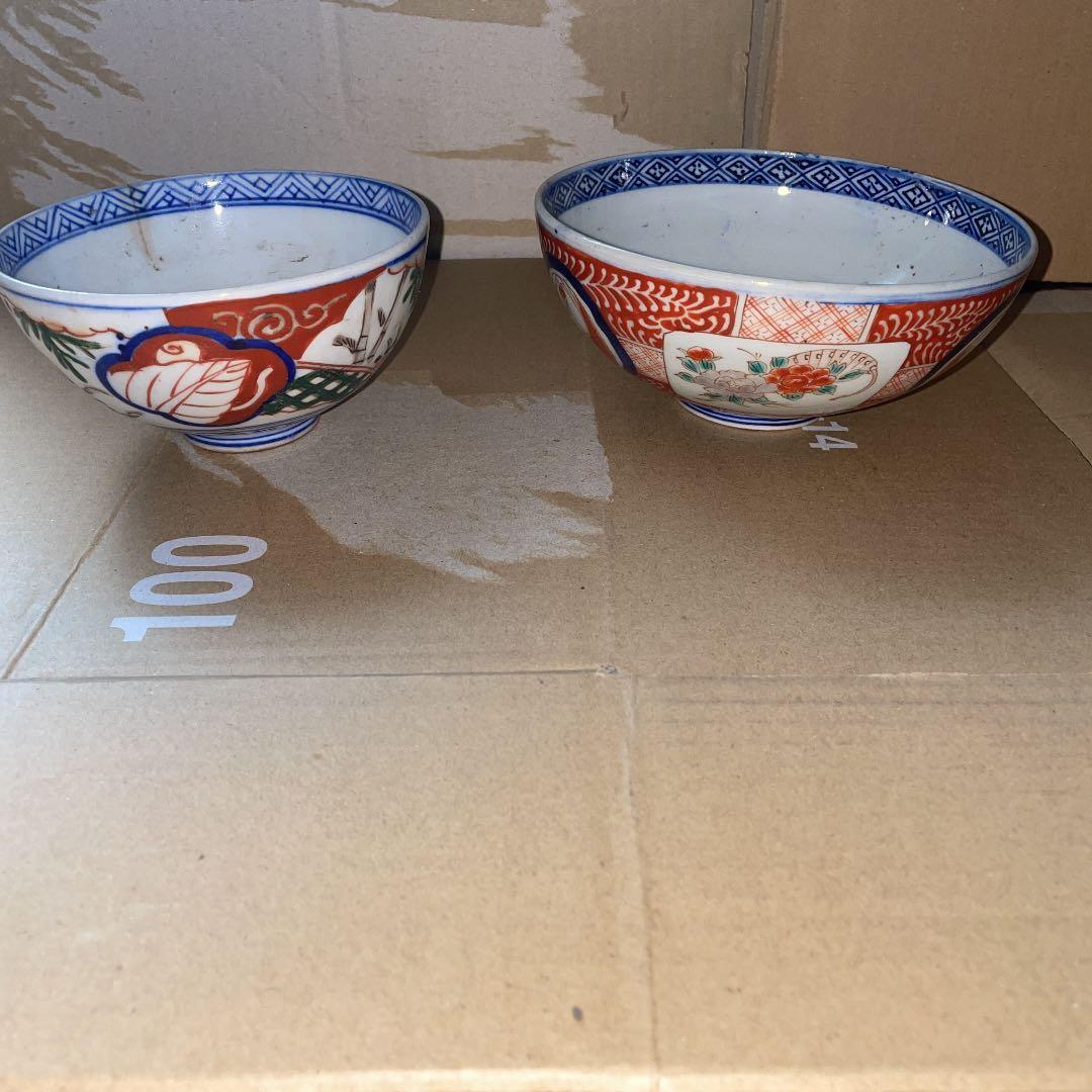 古伊万里　鉢　２つ　丼　錦