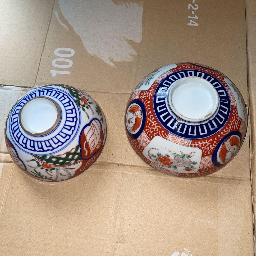 古伊万里　鉢　２つ　丼　錦