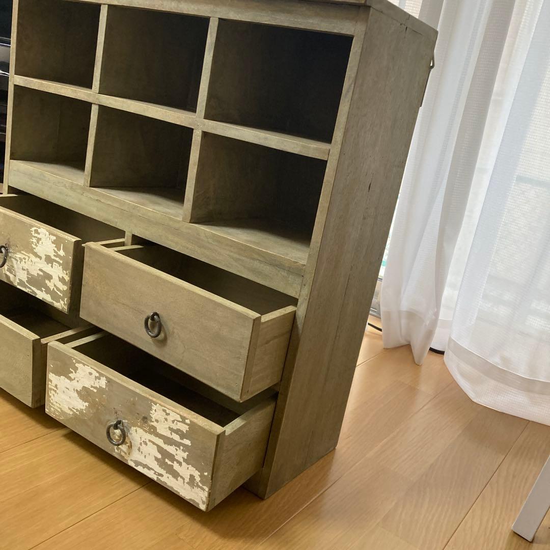 ヴィンテージ風木製キャビネット