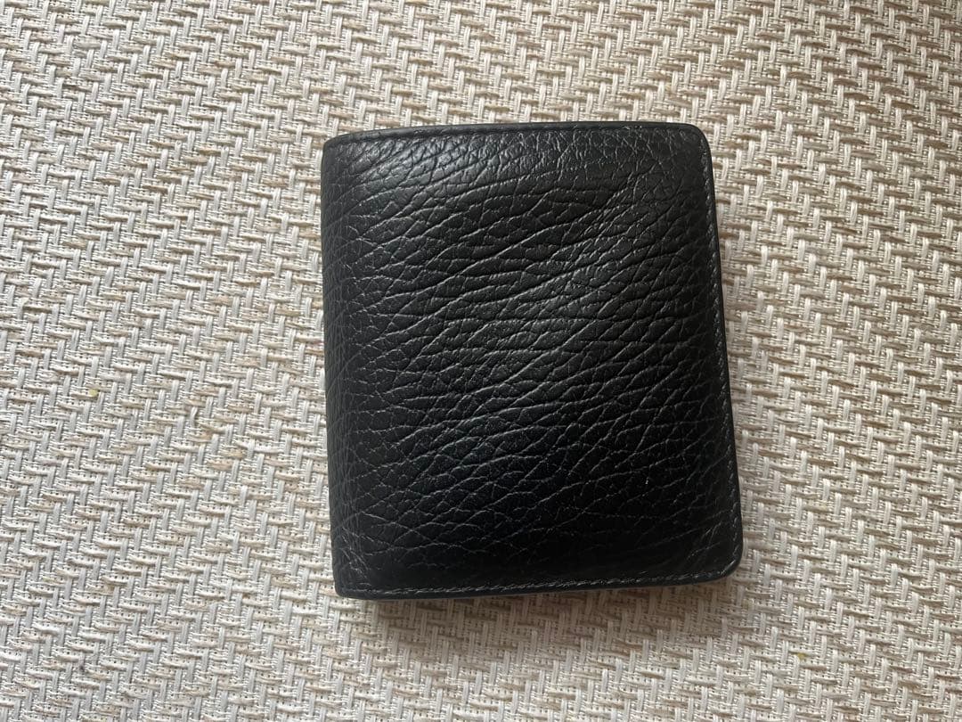 ぽっぽ　Maison Margiela 二つ折り財布 黒