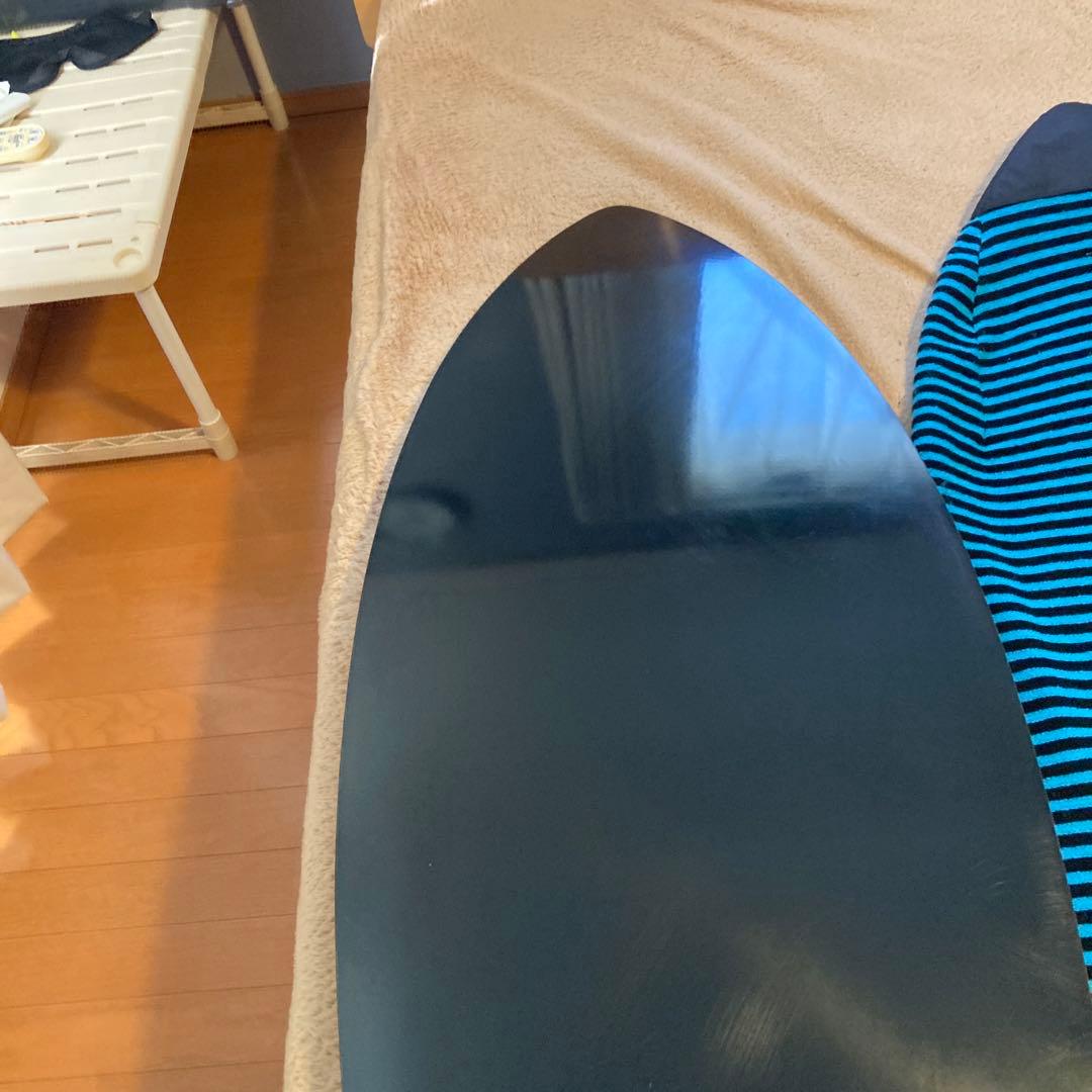 ミニデザイン スキムボード　ケースカバー付　グレー　ベージュ　デッキパッド付